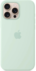 Husa de protectie Apple Silicone Case with MagSafe pentru iPhone 16 Pro Max Aquamarine 