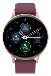Smartwatch Canyon Badian SW-68 Display TFT 1.28 inch Bluetooth Waterproof IP68 AndroidiOS AuriuRosu 