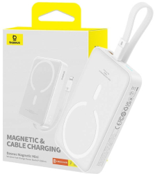 Acumulator Extern MagSafe USB-C 10000mAh 20W - Baseus Magnetic Mini P10022109223-00 - White 