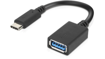 Adaptor Lenovo USB-A la USB-C negru - RESIGILAT