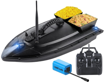 Barca Nadit si Momit iUni FB01 12000mAh 2 cuve 1.5kg 200m Telecomanda 2.4GHz 