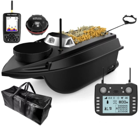Barca Plantat Nadit si Momit iUni V030 GPS Sonar Fish Finder Geanta Transport 20000mAh 800m 15km/h Telecomanda 2.4GHz 