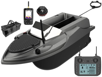 Barca Plantat Nadit si Momit iUni V080 GPS Sonar Fish Finder Geanta Transport 20000mAh 800m 15km/h Telecomanda 2.4GHz 