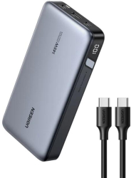 Baterie externa Ugreen 25.000 mAh 145W USB-C USB-A Gri 