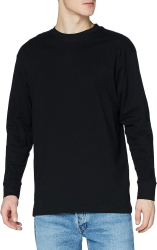 Bluza cu maneca lunga pentru barbati Urban Classics Tall Tee negru L S - OUTLET 