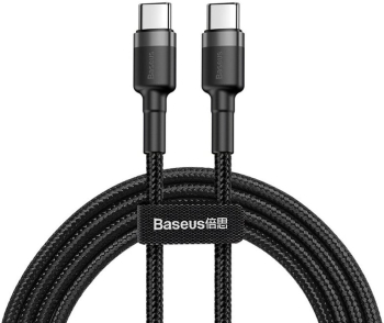 Cablu Baseus Cafule USB-C PD2.0 60W 20V 3A 1m gri+negru 