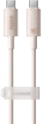 Cablu Baseus Habitat USB-C 100W 2m Roz 