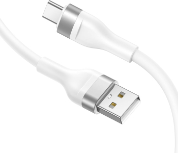 Cablu de Date cu Mufe USB Type-C 60W 1.2m - Lito LD02 - White 