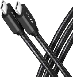 Cablu de date / incarcare AXAGON BUCM3-CM15AB USB-C la USB-C 3.2 Gen1 1.5m PD 60W 20V/3A 