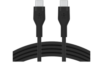Cablu de incarcare USB C din silicon Belkin BoostCharge Flex certificat USB-IF 1 m negru - RESIGILAT