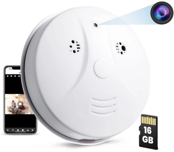 Camera Spion Detector de fum iUni D101 16GB Wi-Fi Vizualizare 4K 