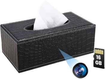 Camera Spionaj in Suport servetele iUni IP73 16GB Wi-Fi Full HD Senzor de miscare 