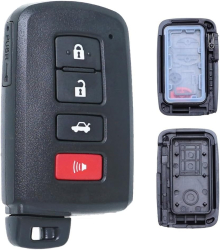 Carcasa Cheie Auto Techstar cu 4 butoane Compatibila Toyota Camry Corolla RAV4 Highlander Avalon &ndash FCC HYQ14FBA &ndash cu lama n 