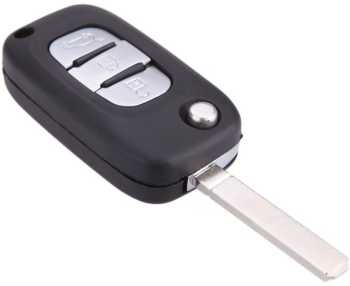 Carcasa cheie auto tip briceag Techstar pentru Renault &ndash 3 butoane compatibila cu Clio Megane Kangoo Fluence 