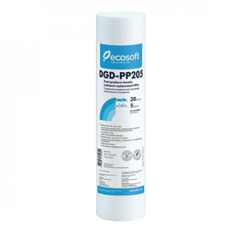 Cartus filtrant dual polipropilena 10 Ecosoft pentru eliminarea sedimentelor 