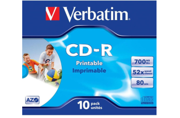 CD-R Verbatim 10 bucati 52x 700MB - RESIGILAT