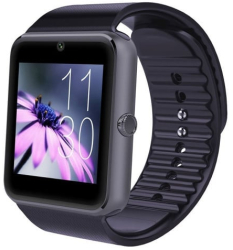 Ceas Smartwatch cu Telefon iUni GT08 Bluetooth Camera 1.3 MP Ecran LCD antizgarieturi Black 