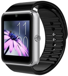Ceas Smartwatch cu Telefon iUni GT08 Bluetooth Camera 1.3 MP Ecran LCD antizgarieturi Silver 
