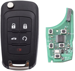 Cheie Auto Completa Programabila Compatibila Chevrolet Captiva Cruze Malibu Opel Antara cu 4+1 butoane frecventa 433MHz cip ID46 sma 