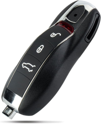 Cheie Auto Completa Programabila compatibila Porsche Cayenne 911 Boxster &ndash 3 butoane FCC KR55WK50138 / KR55WK50136 cu cip si bate 