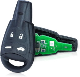 Cheie Auto Completa Programabila Compatibila Saab 9-3 9-5 2003&ndash 2011 &ndash 4 butoane 433MHz cip ID46 &ndash FCC LTQSAAM433TX 