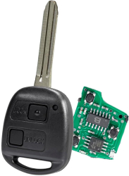 Cheie Auto Programabila 433MHz cu 2 Butoane Cip ID67 Compatibila Toyota Yaris Rav4 Avensis Corolla Celica Prado Kluger &ndash P/N 