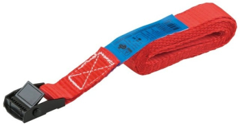 Chinga ancorare cu clema de strangere metalica STROXX latime 25 mm lungime 2 m culoare rosie 