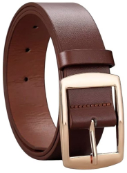 Curea barbati Neagra din piele PU casual cu catarama galvanizata Maro - 80 Cm 