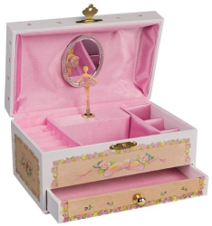 Cutie muzicala cu balerina 19x11 cm de lemn Goki 