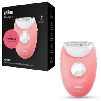 Epilator Braun SE 3-176 20 pensete 1 viteza Alb/Roz