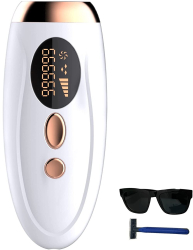 Epilator IPL pentru epilare definitiva fara durere intinerire piele acnee pentru corp si fata mod automat 5 niveluri de intensitate cap