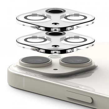 Folie Camera pentru iPhone 15 / iPhone 15 Plus set 2 - Ringke Camera Protector Glass - Clear 