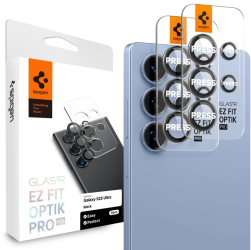 Folie Camera pentru Samsung Galaxy S25 Ultra set 2 - Spigen Glas.tR Optik EZ Fit Pro - Black 