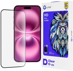 Folie pentru iPhone 16 Plus - Lito D+ Pro Clear - Black 