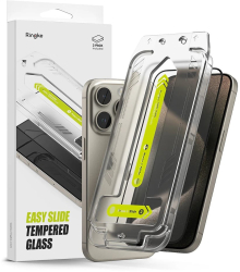 Folie pentru iPhone 16 Pro set 2 - Ringke Easy Slide Tempered Glass - Clear 