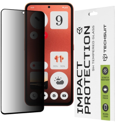 Folie pentru Nothing CMF Phone 1 - Techsuit 111D Privacy FullA Glue - Black 