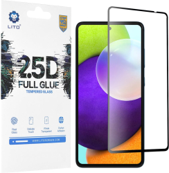 Folie pentru Samsung Galaxy A52 4G / A52 5G / A52s 5G - Lito 2.5D FullGlue Glass - Black 