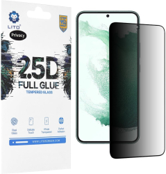 Folie pentru Samsung Galaxy S22 Plus 5G - Lito 2.5D FullGlue Glass - Privacy 