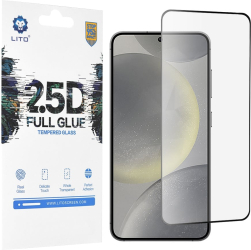 Folie pentru Samsung Galaxy S24 / S25 - Lito 2.5D FullGlue Glass Ultra Thin - Black 