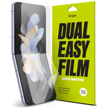 Folie pentru Samsung Galaxy Z Flip4 set 2 - Ringke Dual Easy Full - Clear 