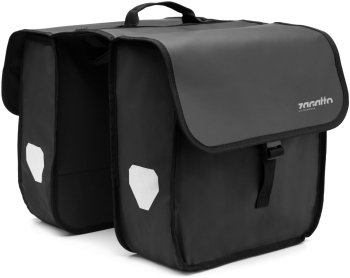 Geanta portbagaj bicicleta Zagatto R Neagra 2x11L 32x13x27 cm Impermeabila Cu elemnete reflectorizante Maner pentru transport ZG864 