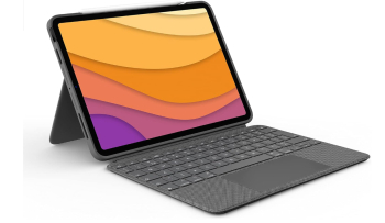 Husa cu tastatura Logitech Combo Touch iPad Air 4-1 5-1 gen - 2020 2022 german QWERTZ gri - SECOND