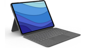 Husa cu tastatura Logitech Combo Touch iPad Pro 12.9 generatia 5 2021 QWERTZ german Gri - SECOND