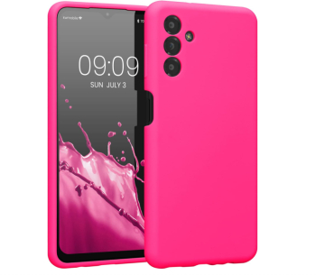 Husa din silicon Kwmobile pentru Samsung Galaxy A13 5G Roz neon - RESIGILAT 