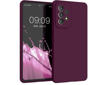 Husa din silicon Kwmobile pentru Samsung Galaxy A53 5G Bordeaux - RESIGILAT