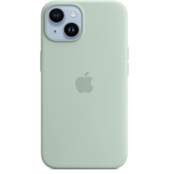 Husa din silicon pentru Apple iPhone 14 cu MagSafe Verde Succulent - SECOND 