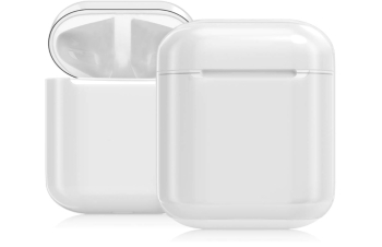 Husa kwmobile pentru casti Apple Airpods 1 si 2 Transparenta - RESIGILAT