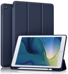 Husa pentru iPad 10.2 2019 / 2020 / 2021 - Techsuit Flex Trifold - Dark Blue 