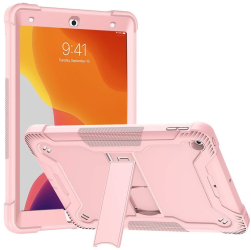 Husa pentru iPad 10.2 2019/2020/2021 + Folie - Techsuit Rugged TabShell - Rose Gold 