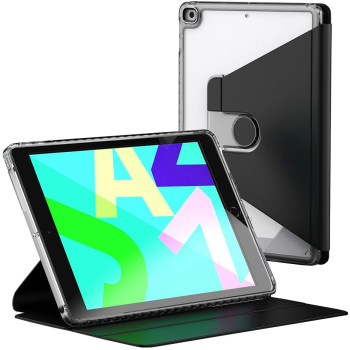 Husa pentru iPad 10.2 2019/2020/2021 - Techsuit Crystal Vision - Black 